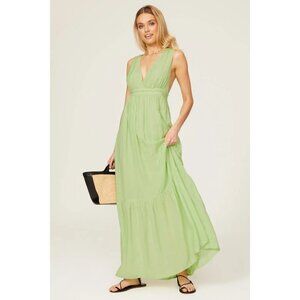 scotch and soda green dress Embroidered Maxi Dress Scotch & Soda